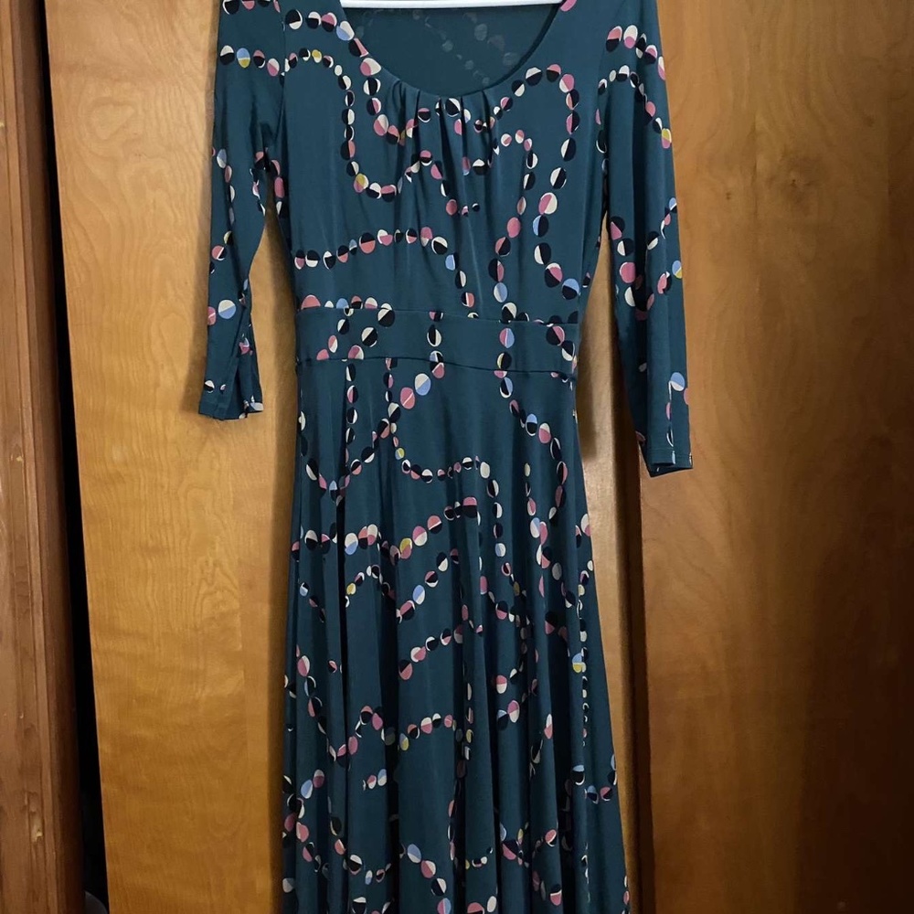 Boden Green Highland Dress size 6L